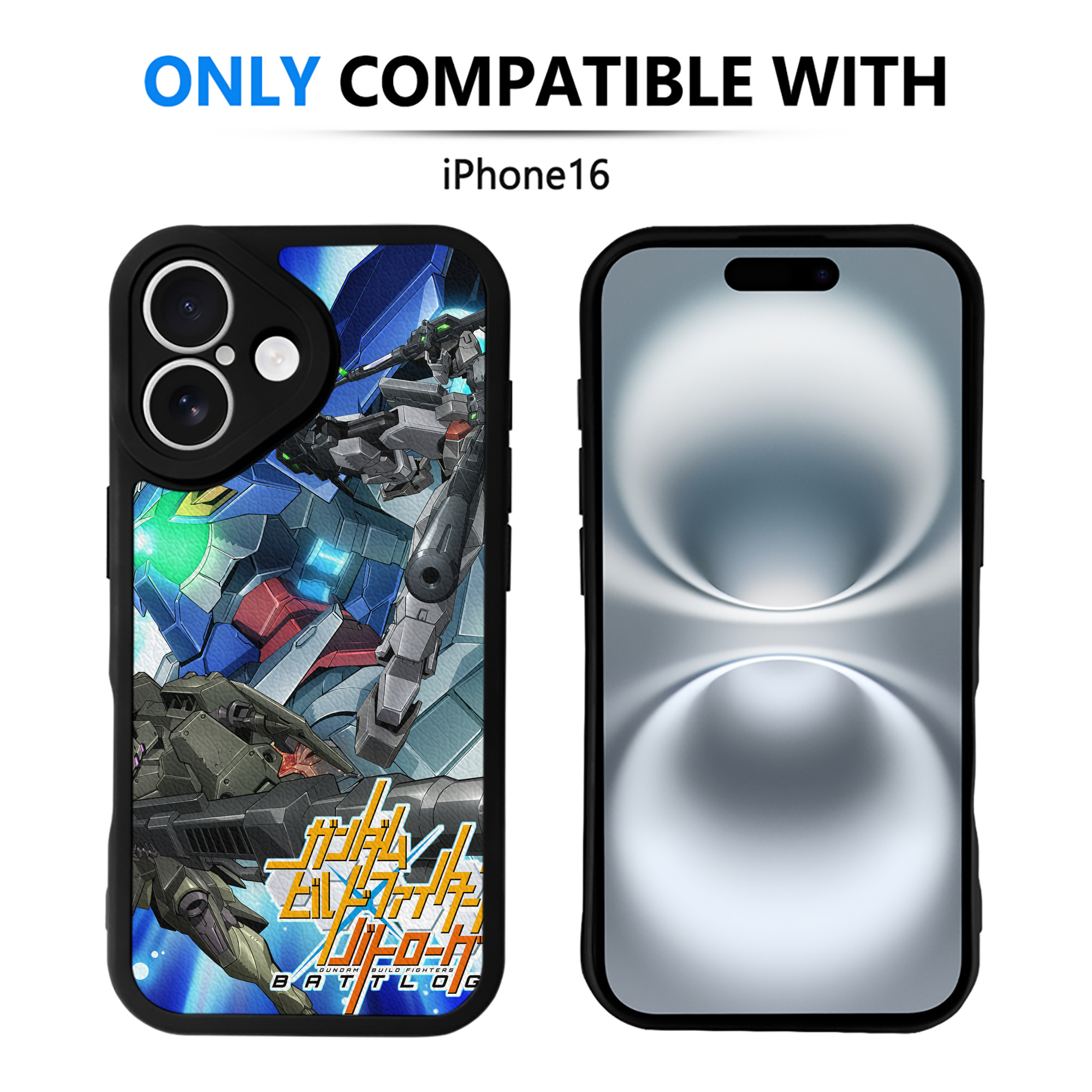 （画像用） 機動戦士ガンダム Mobile Suit Gundam 【iPhone 16シリーズ対応】シリコンスマホケース（レザー調） 材質：シリコン
